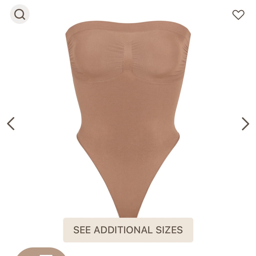 Size medium skims STRAPLESS THONG BODYSUIT